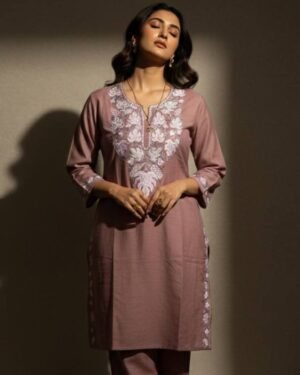 Embroidered Cotton Coordset