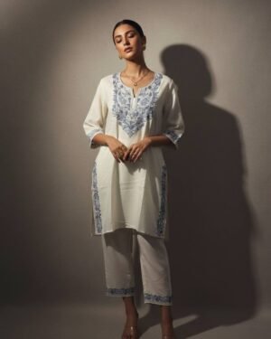 Embroidered Cotton Coordset
