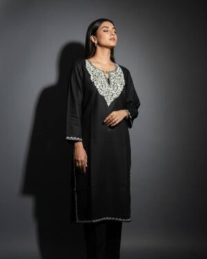 Kashmiri Embroidered Cotton Kurti
