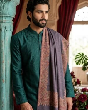 Men’s Border Kani Shawl – T003245KH