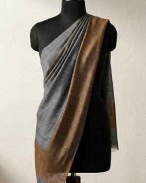 Moonlight Ash-Copper Reversible Shawl