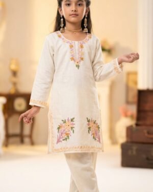 Kids Kashmiri Aari Coordset