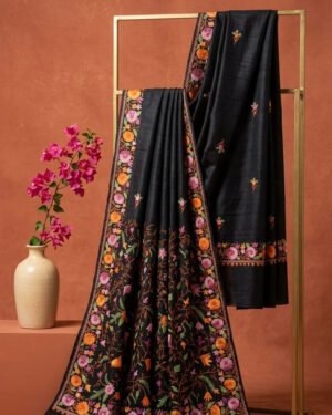 Hand Assisted Kashmiri Aari Work Saree