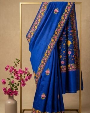 Hand Assisted Kashmiri Aari Work Saree