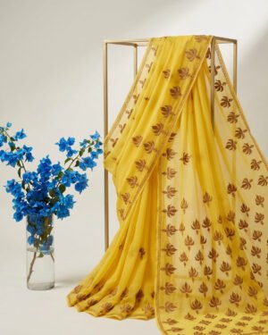 Hand Assisted Kashmiri Aari Work Saree