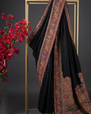Luxury Kashmiri Kani Silk Border Saree