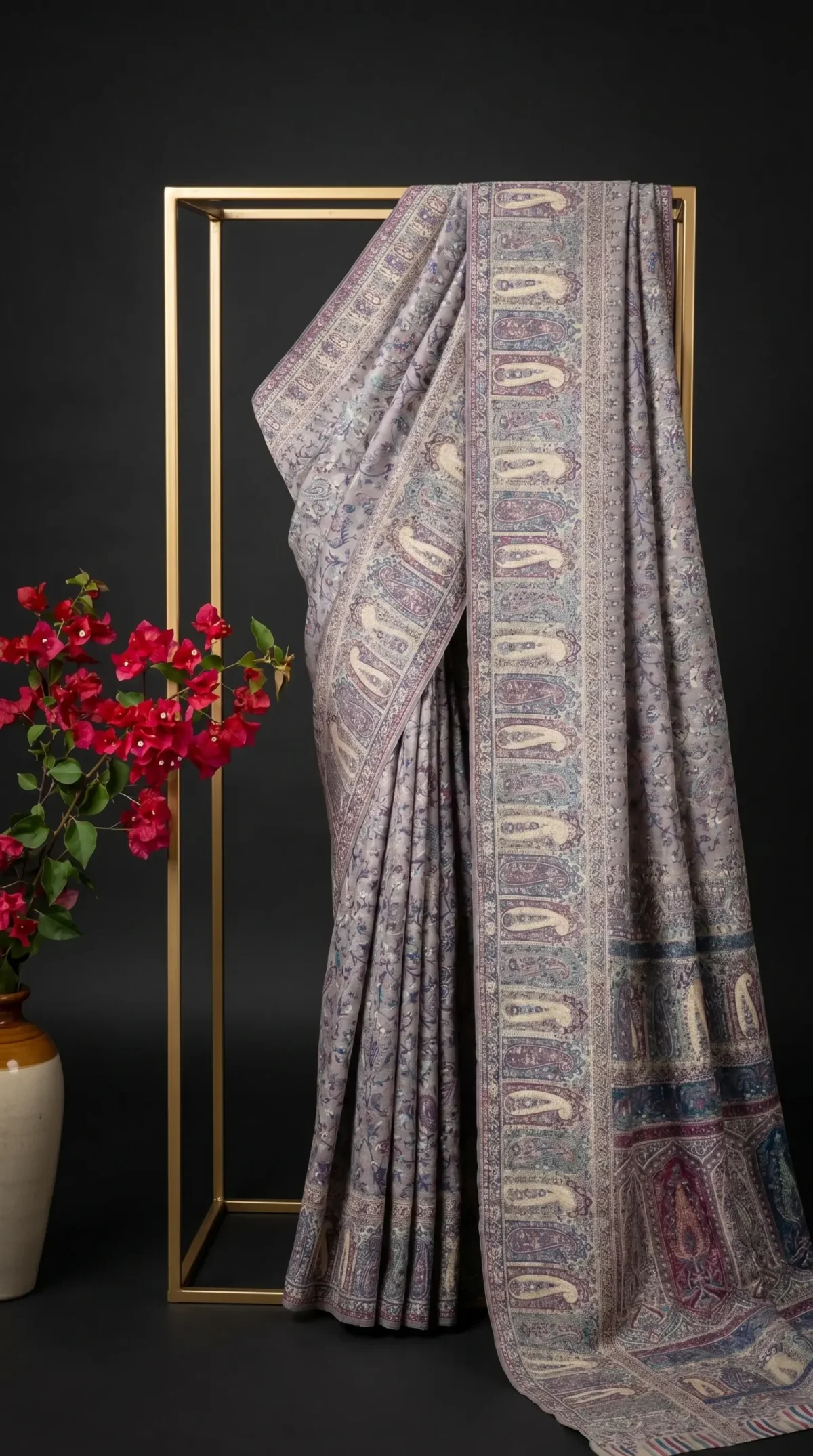 Luxury Kashmiri Kani Silk Saree