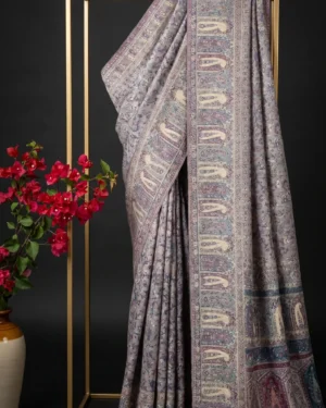 Luxury Kashmiri Kani Silk Saree
