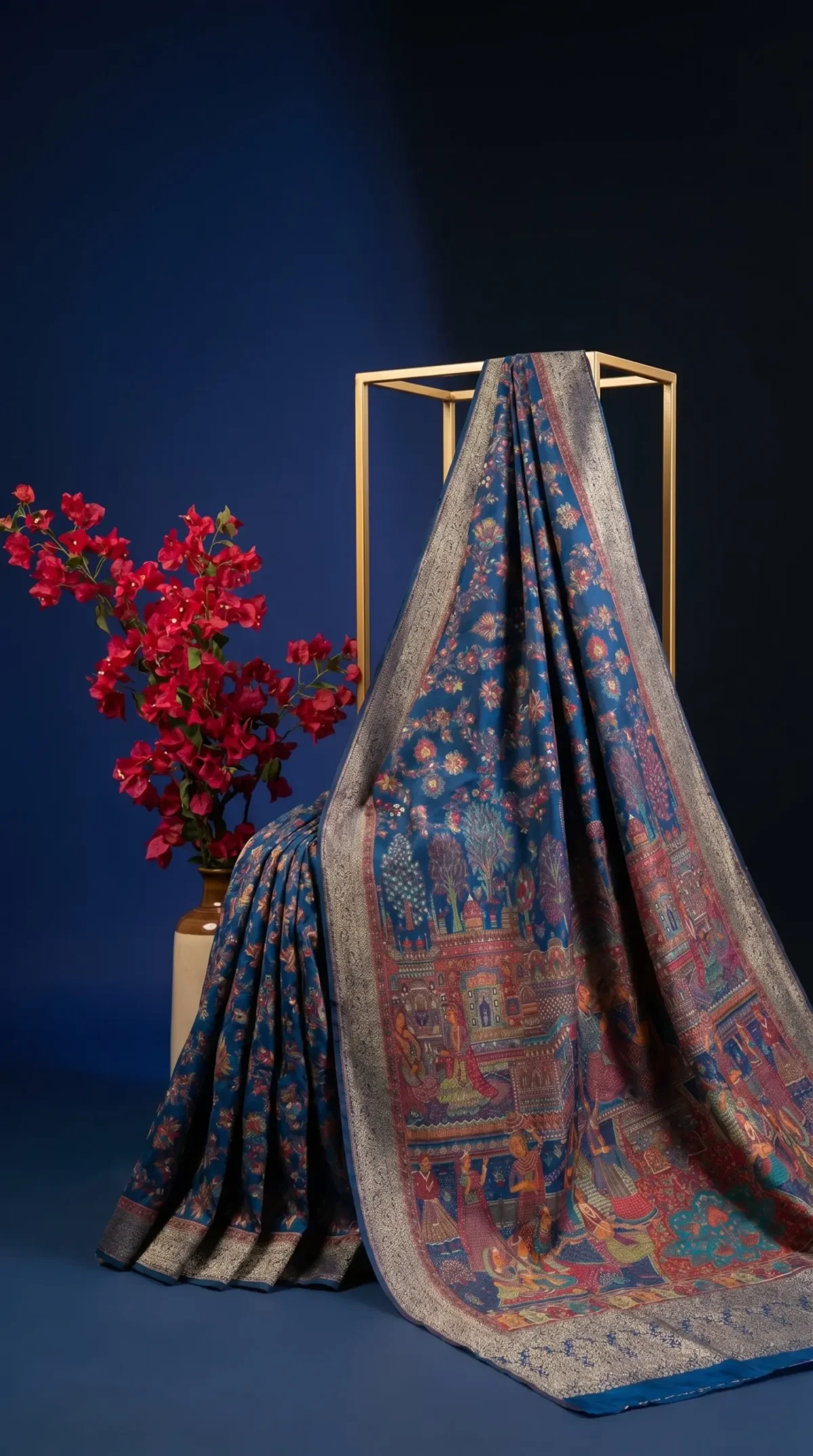 Luxury Kashmiri Kani Silk Saree