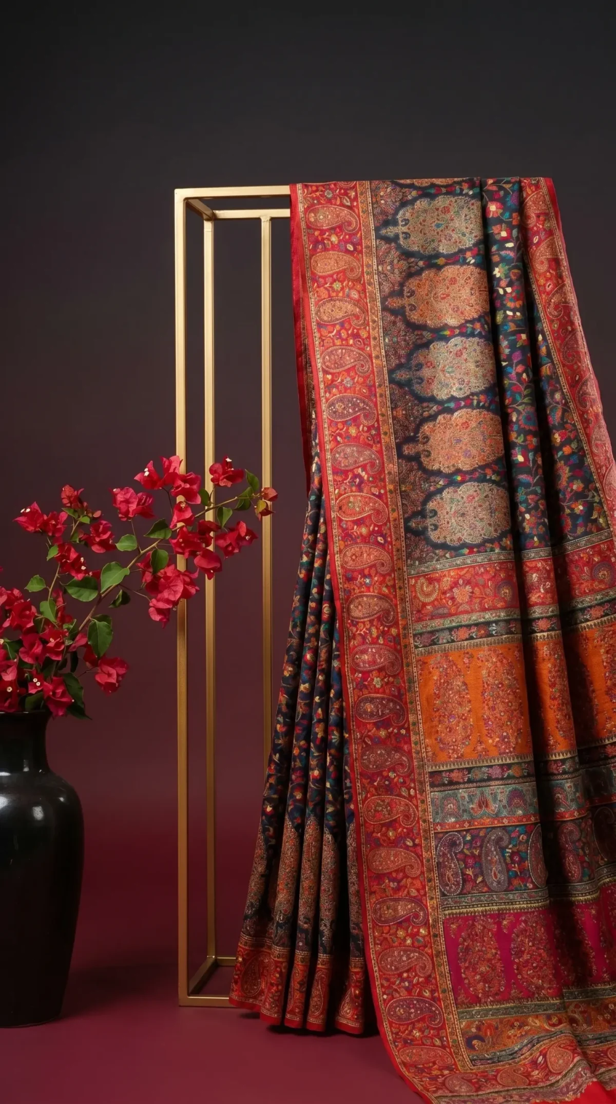Luxury Kashmiri Kani Silk Saree