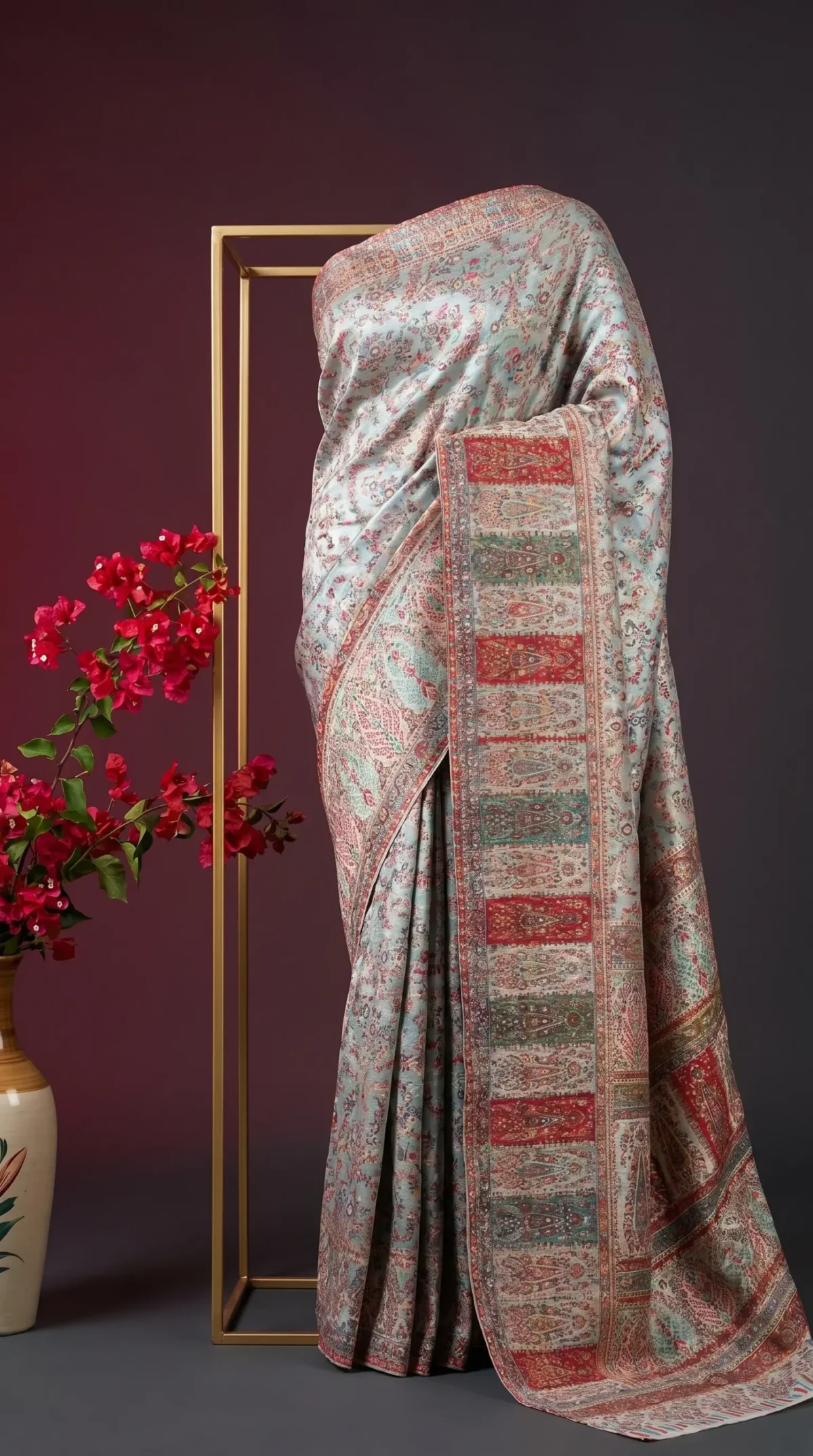 Luxury Kashmiri Kani Silk Saree