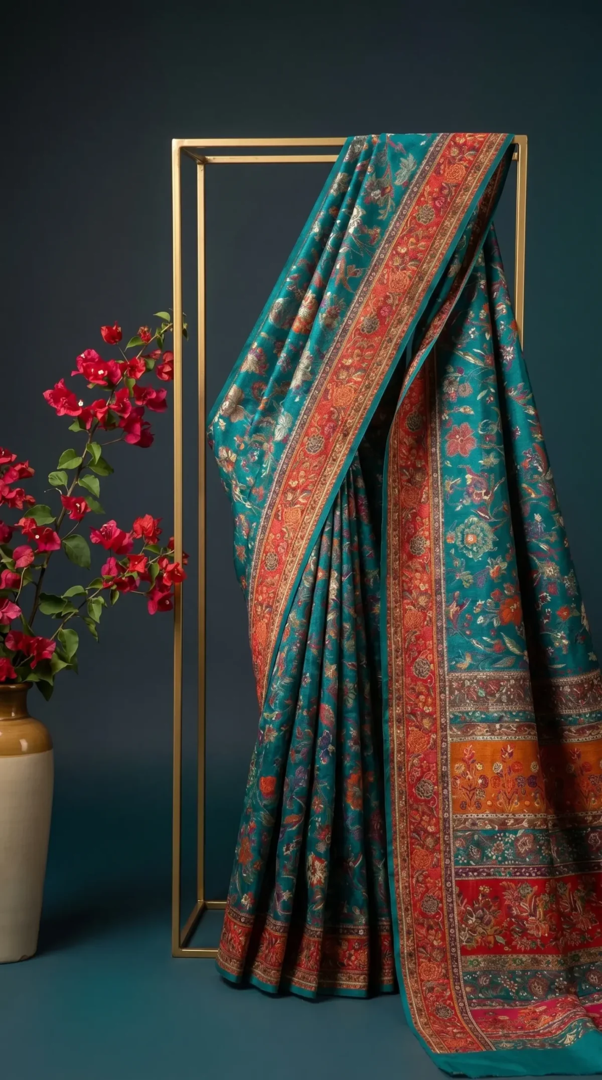 Luxury Kashmiri Kani Silk Saree