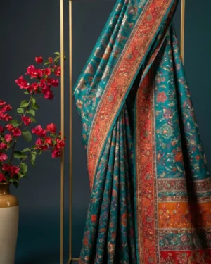 Luxury Kashmiri Kani Silk Saree