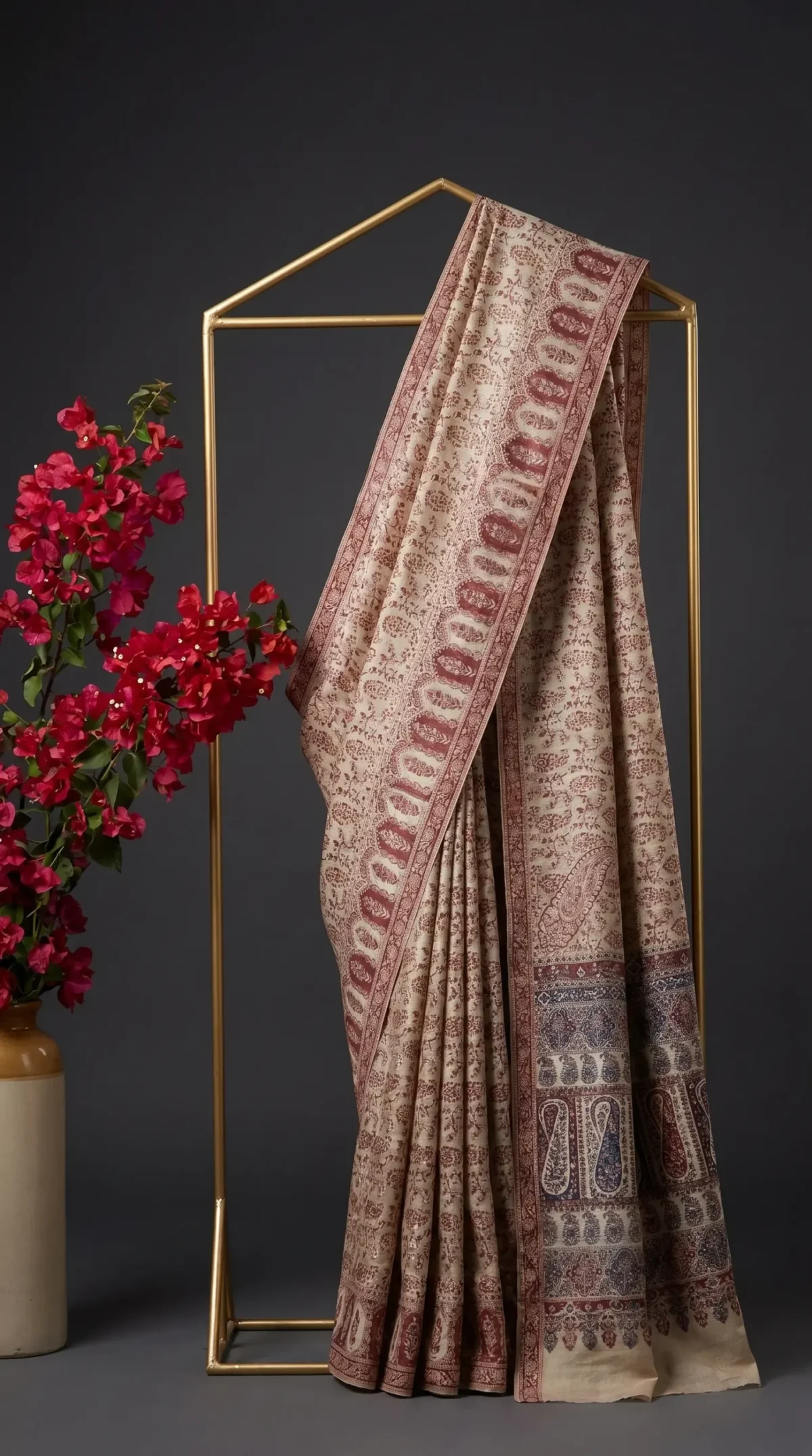 Luxury Kashmiri Kani Silk Saree