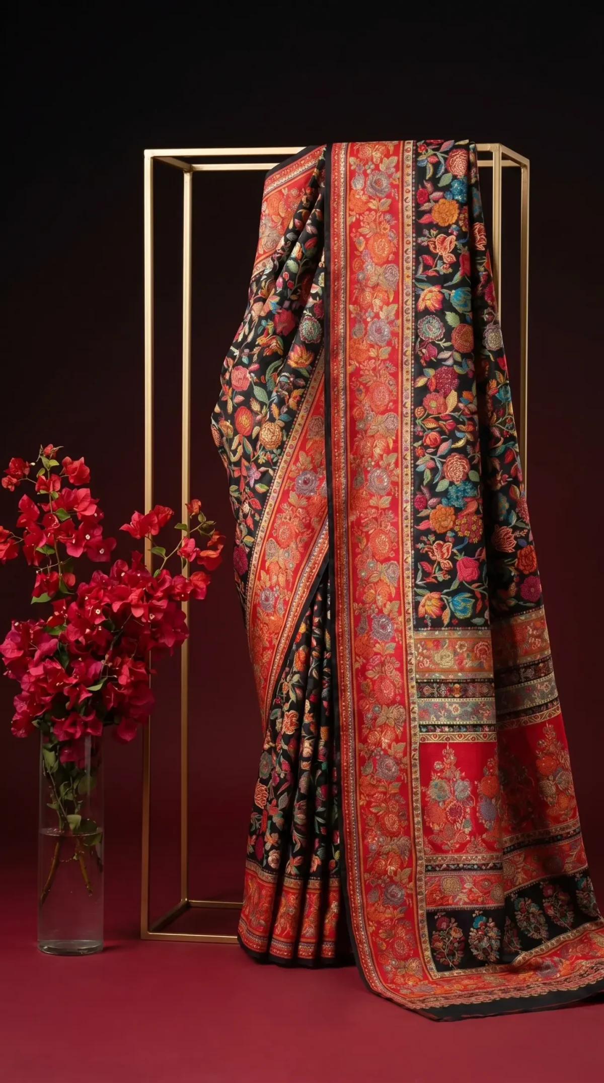 Luxury Kashmiri Kani Silk Saree
