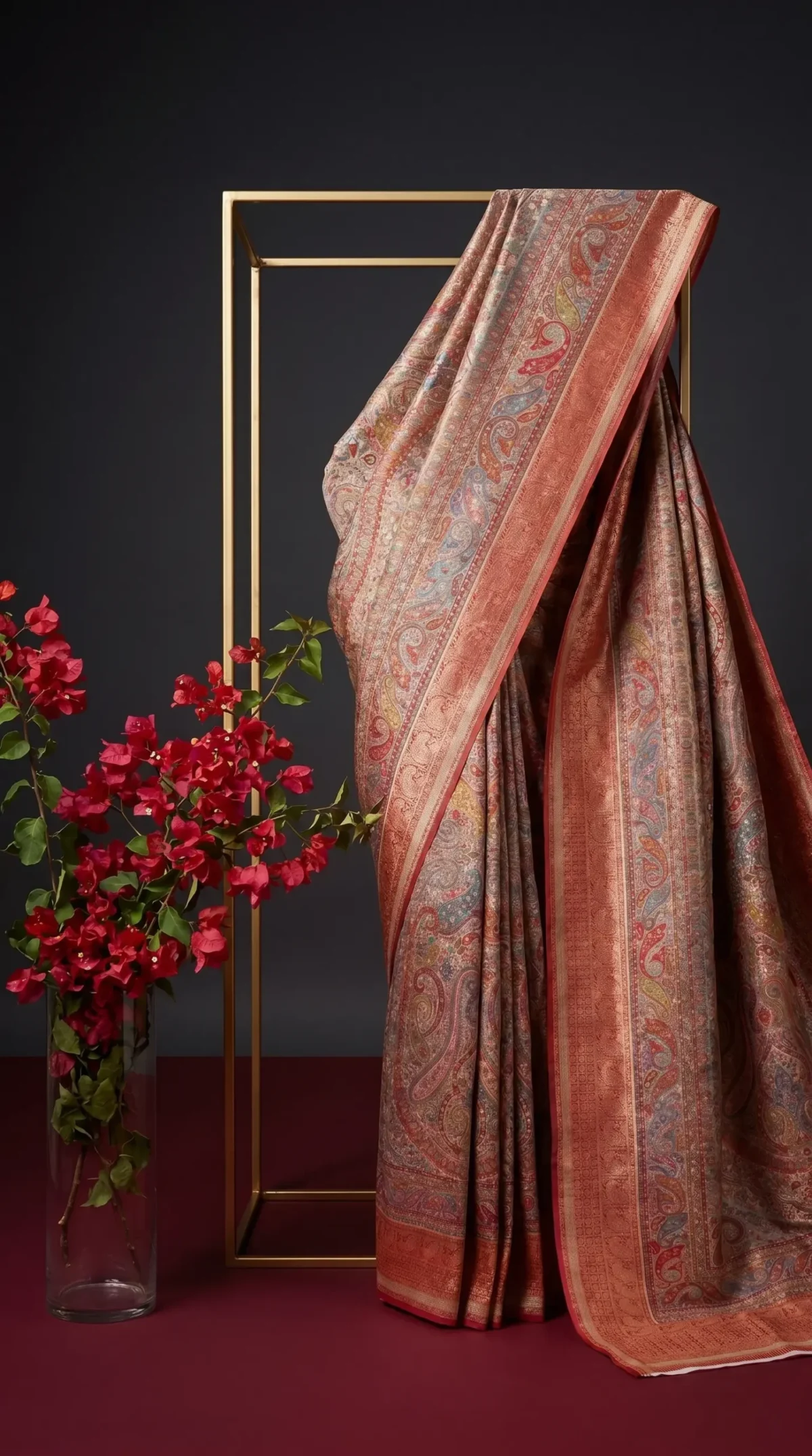 Luxury Kashmiri Kani Silk Saree