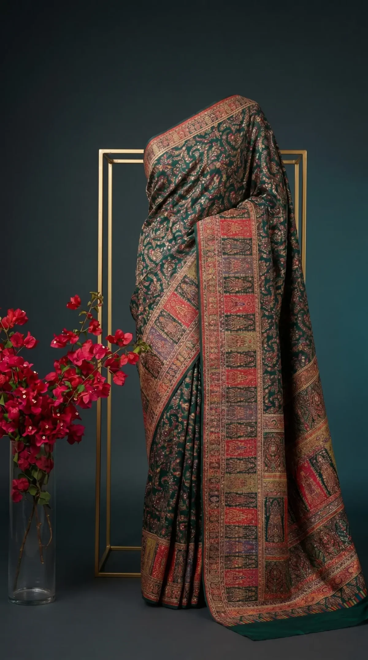 Luxury Kashmiri Kani Silk Saree