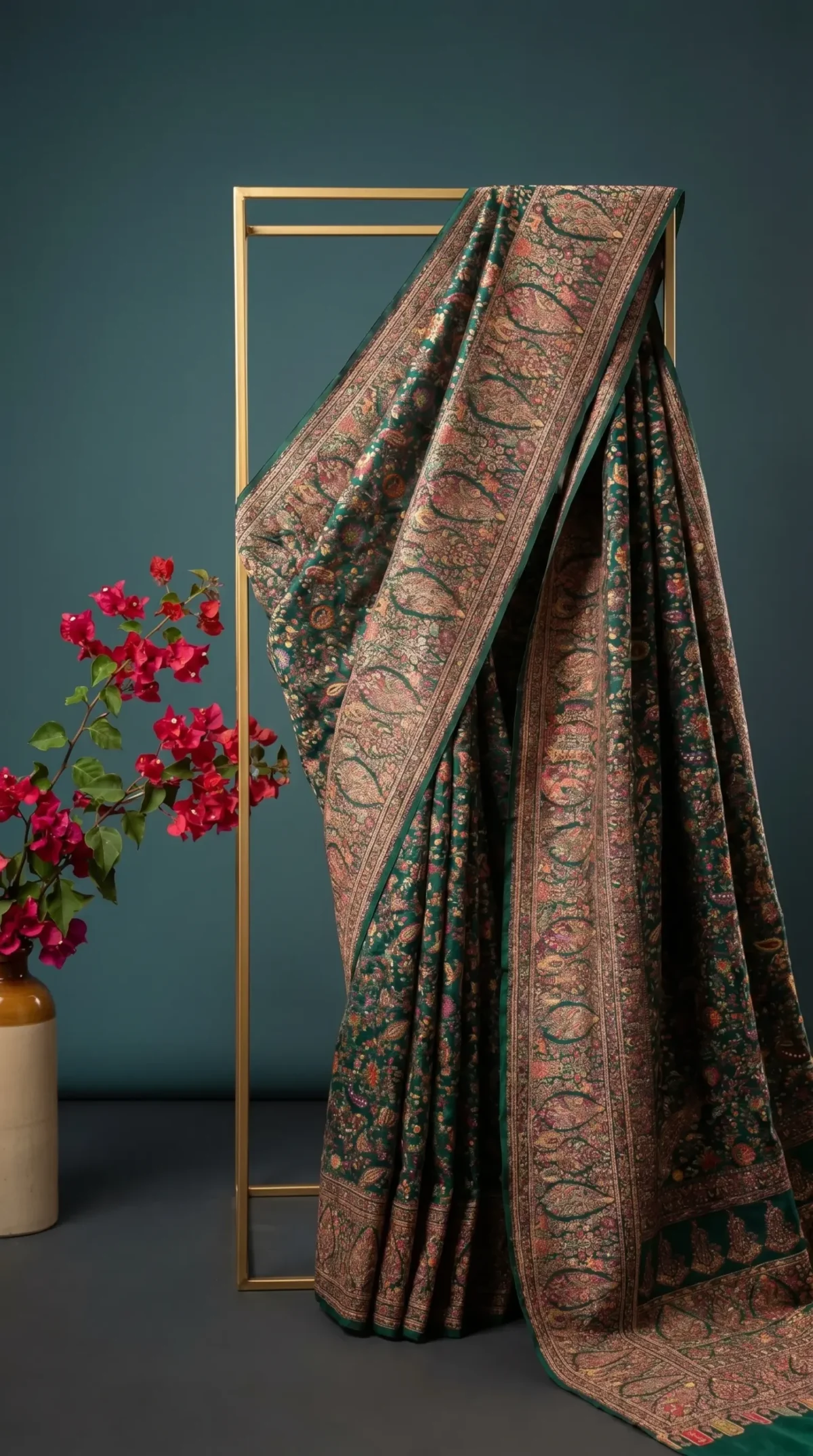 Luxury Kashmiri Kani Silk Saree