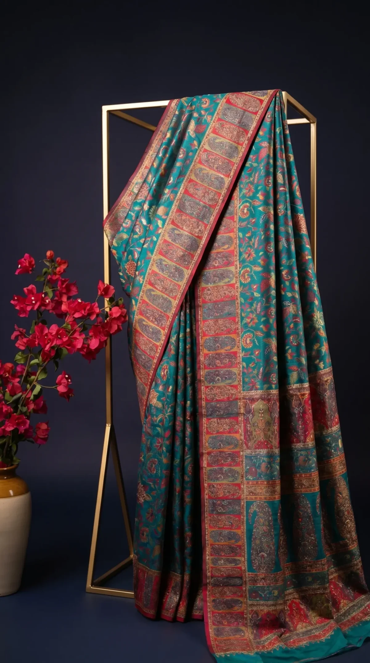 Luxury Kashmiri Kani Silk Saree