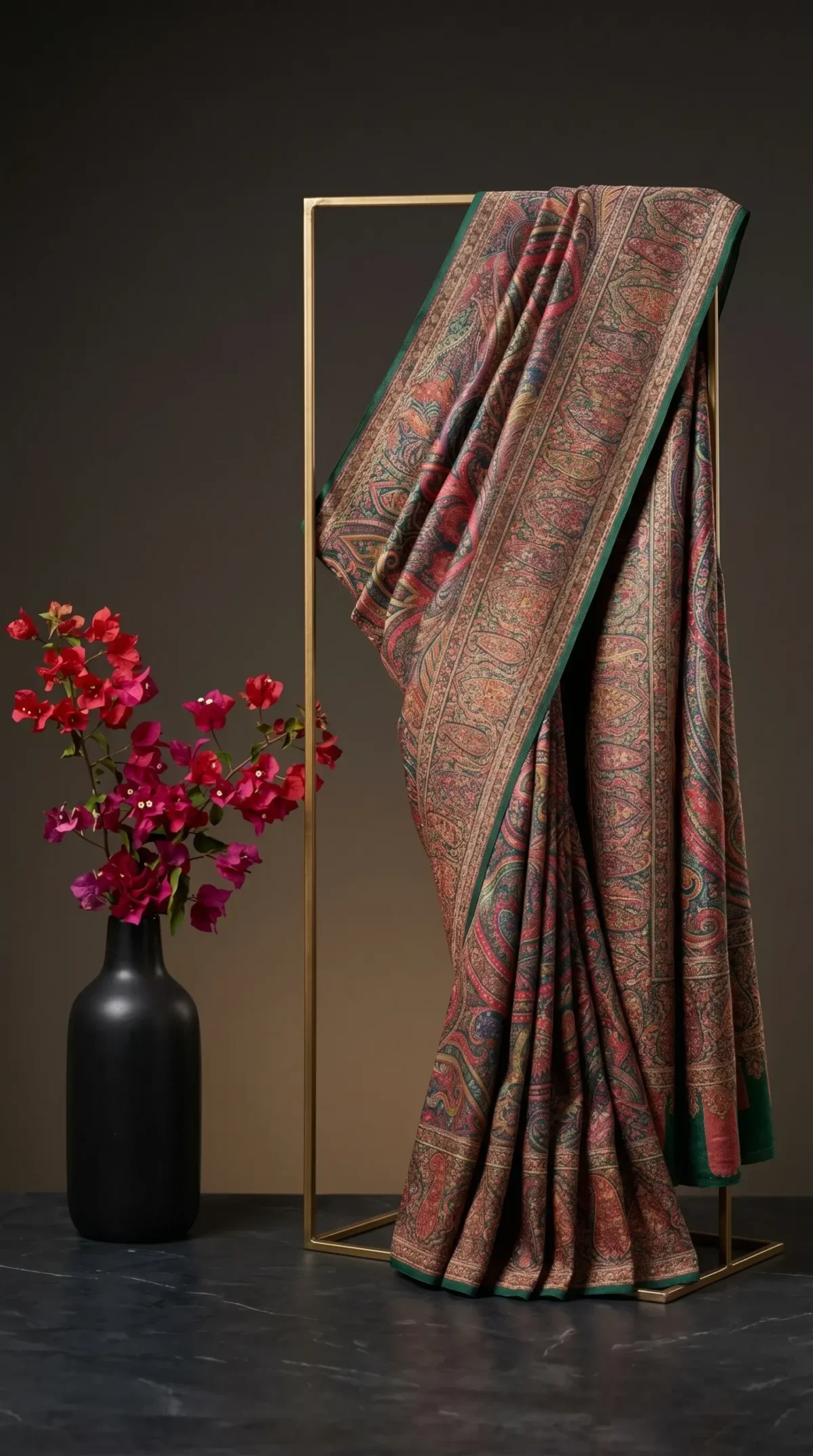 Luxury Kashmiri Kani Silk Saree