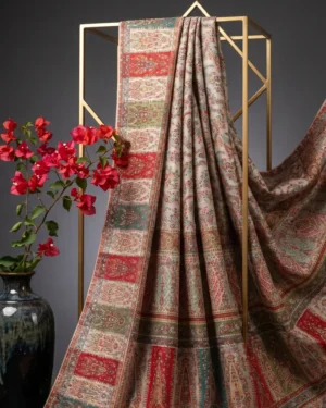 Luxury Kashmiri Kani Silk Saree