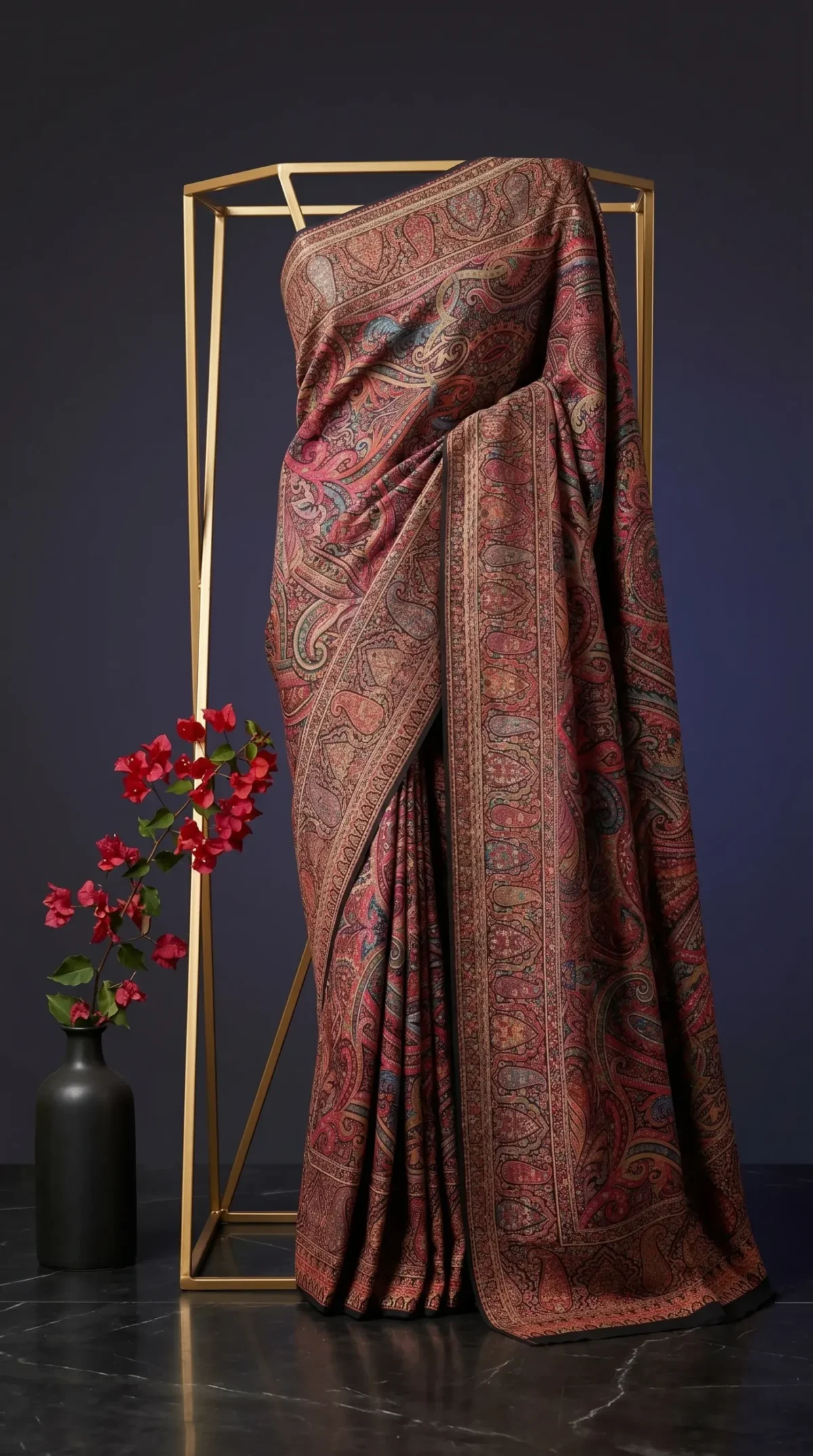 Luxury Kashmiri Kani Silk Saree