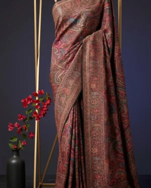Luxury Kashmiri Kani Silk Saree