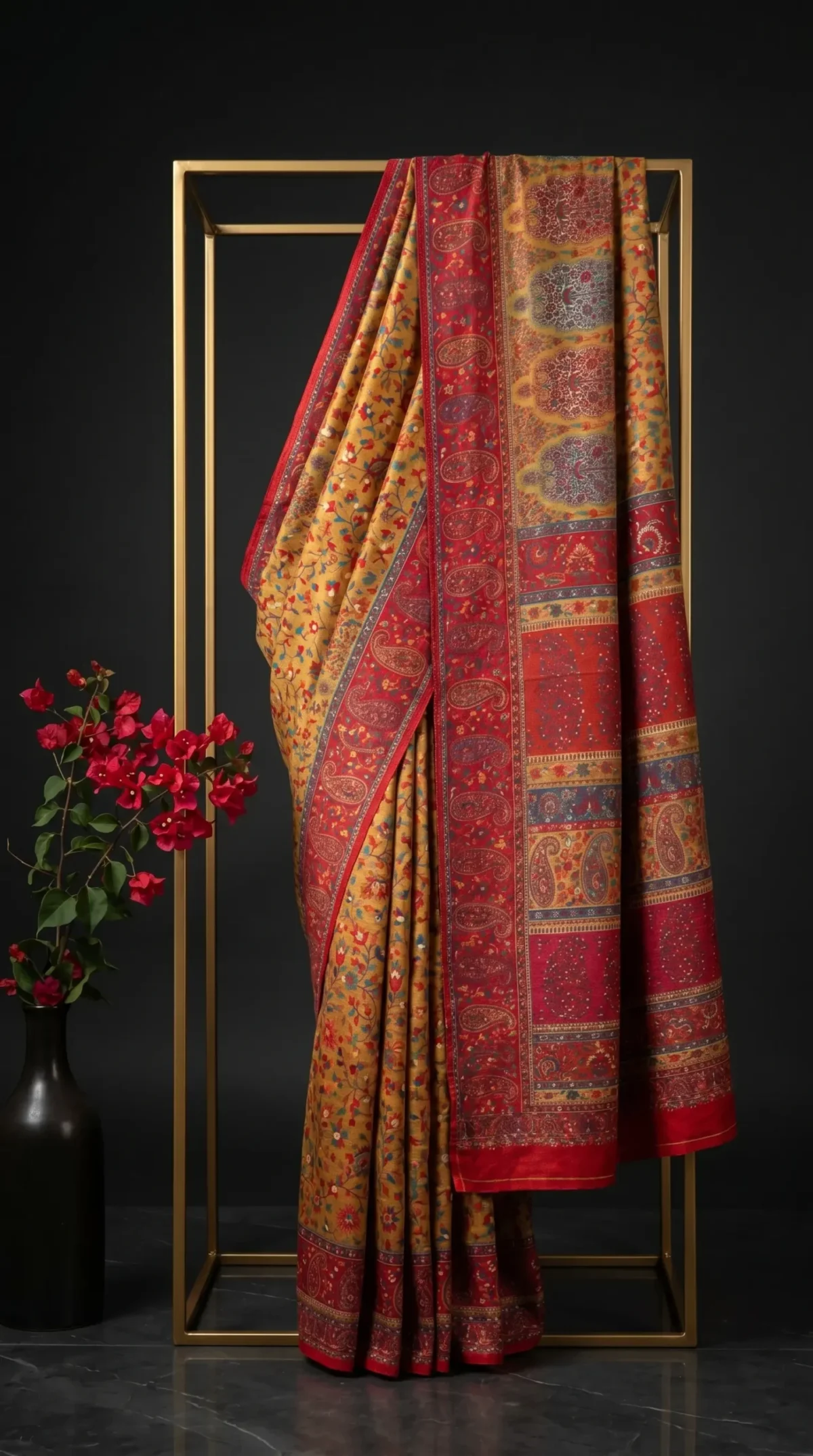 Luxury Kashmiri Kani Silk Saree