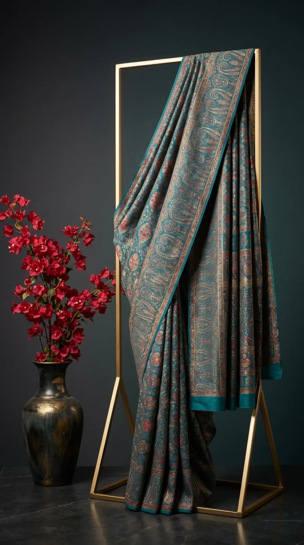 Luxury Kashmiri Kani Silk Saree
