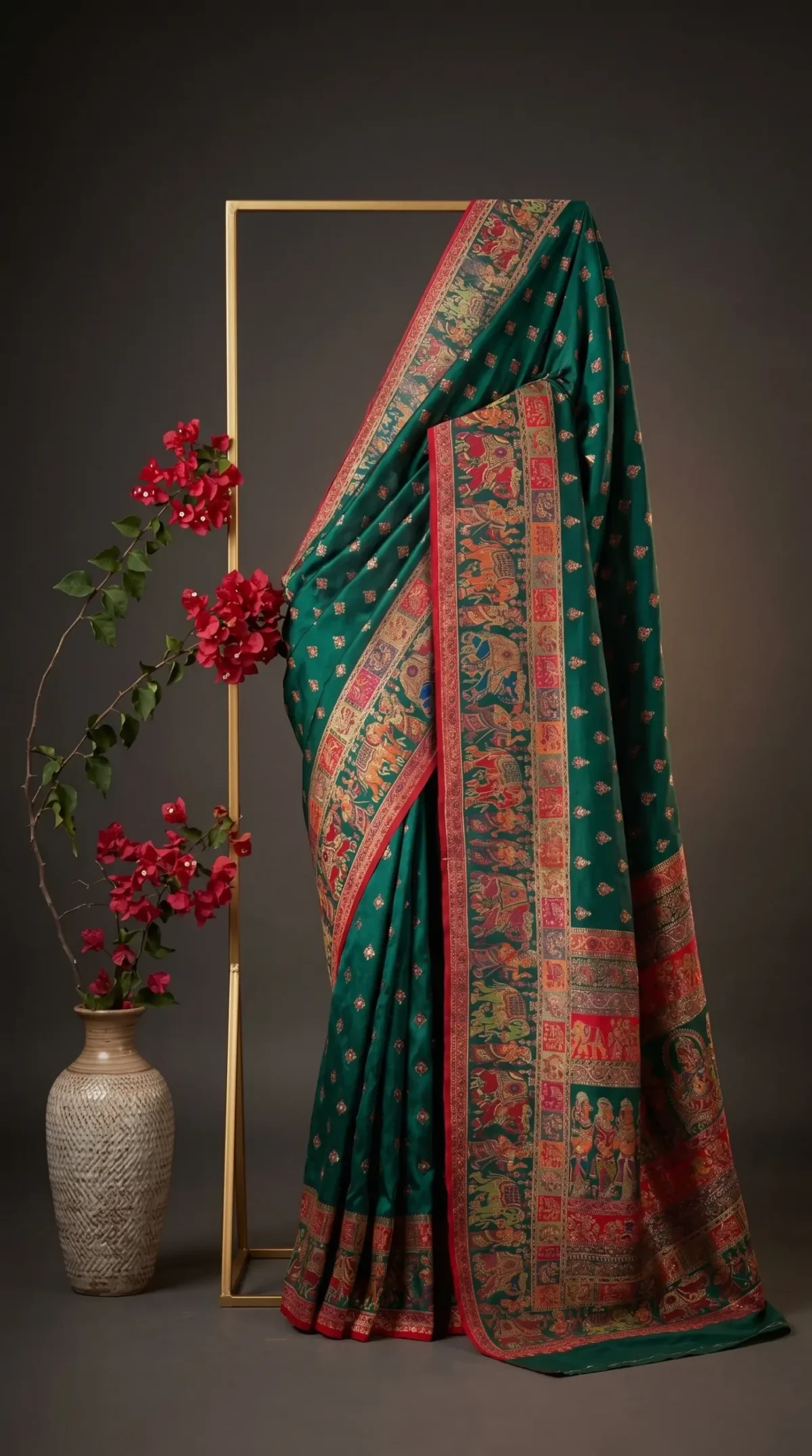 Luxury Kashmiri Kani Silk Saree