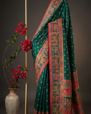 Luxury Kashmiri Kani Silk Saree