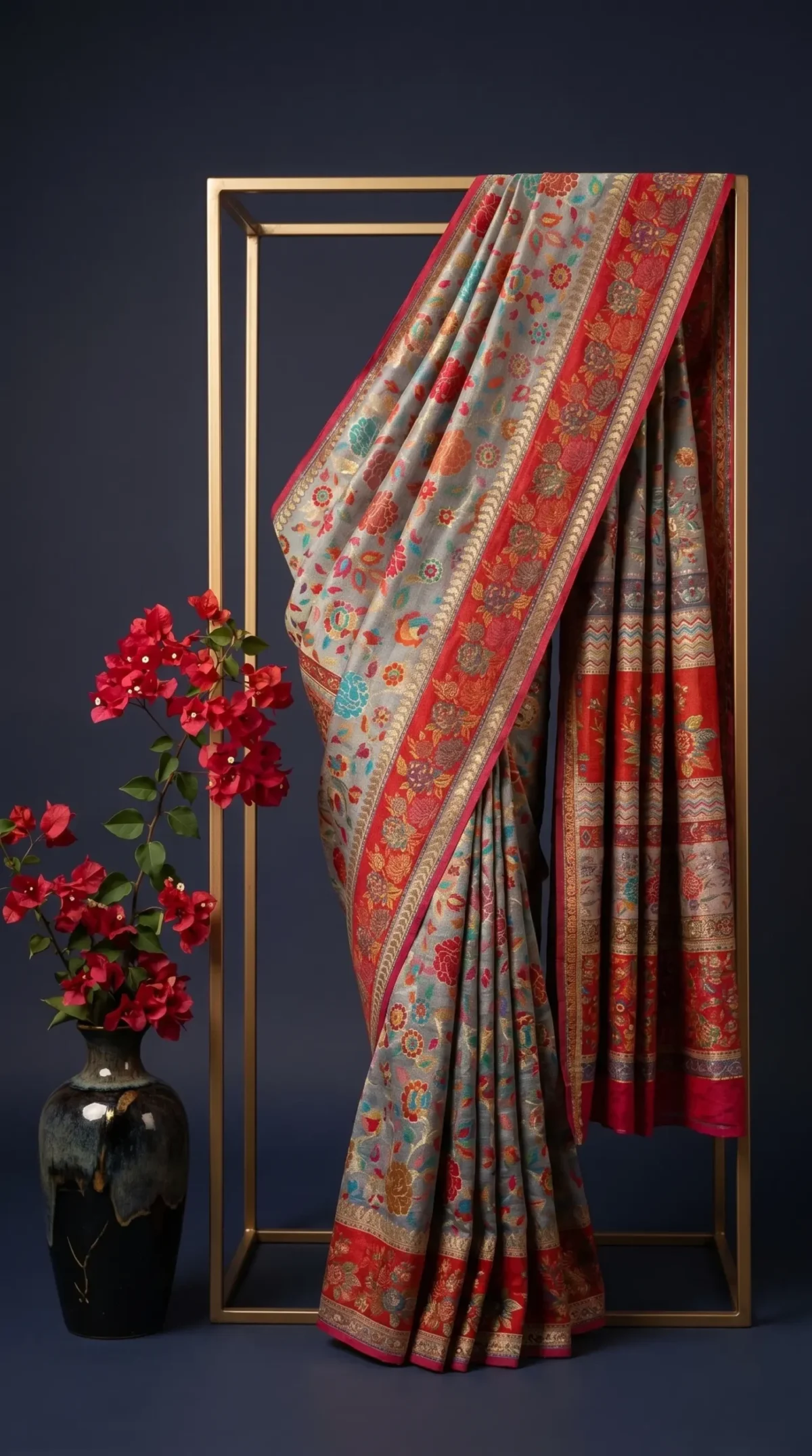 Luxury Kashmiri Kani Silk Saree