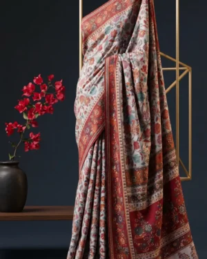Luxury Kashmiri Kani Silk Saree