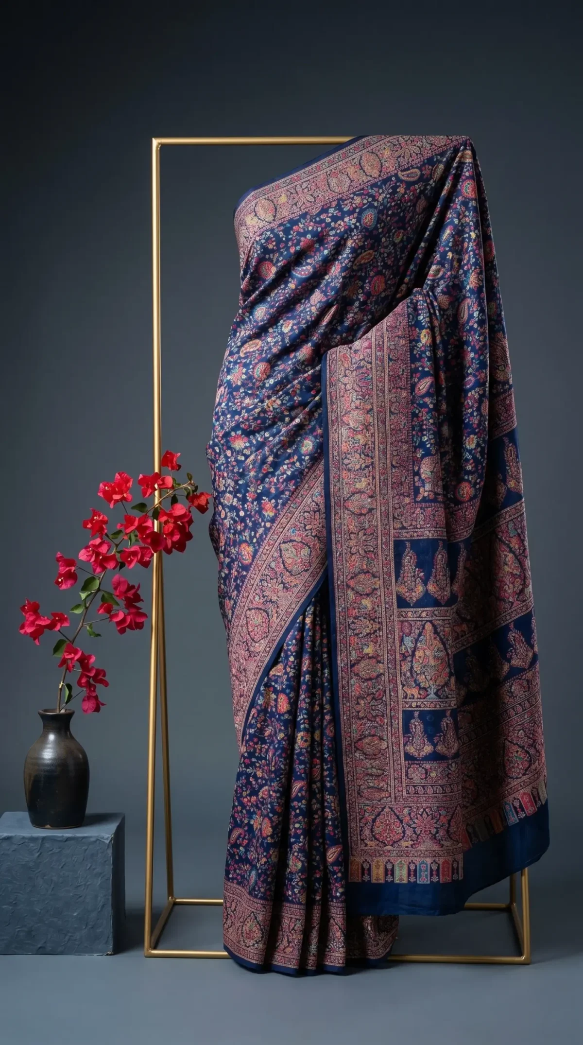Luxury Kashmiri Kani Silk Saree