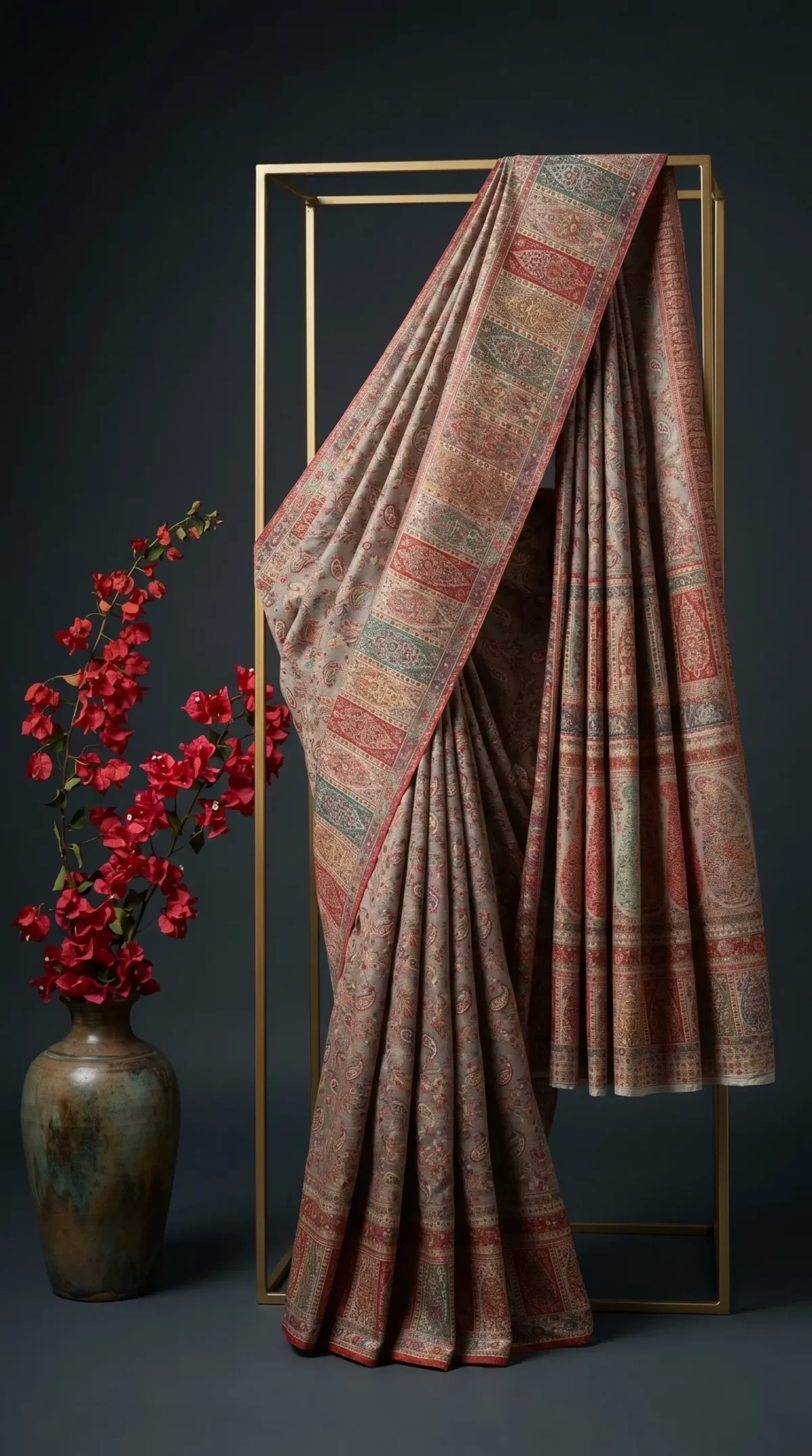 Luxury Kashmiri Kani Silk Saree