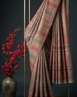 Luxury Kashmiri Kani Silk Saree