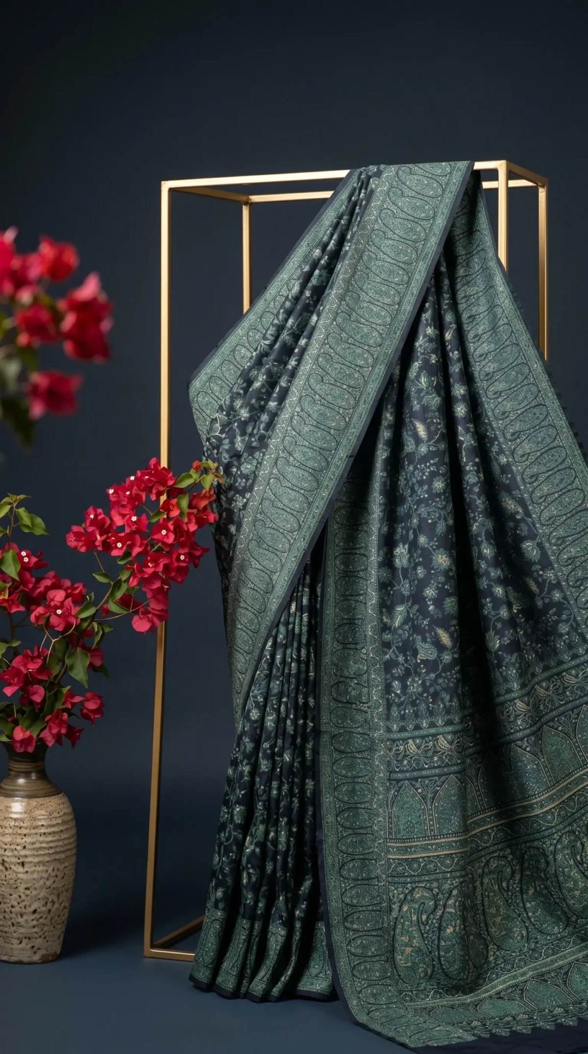 Luxury Kashmiri Kani Silk Saree