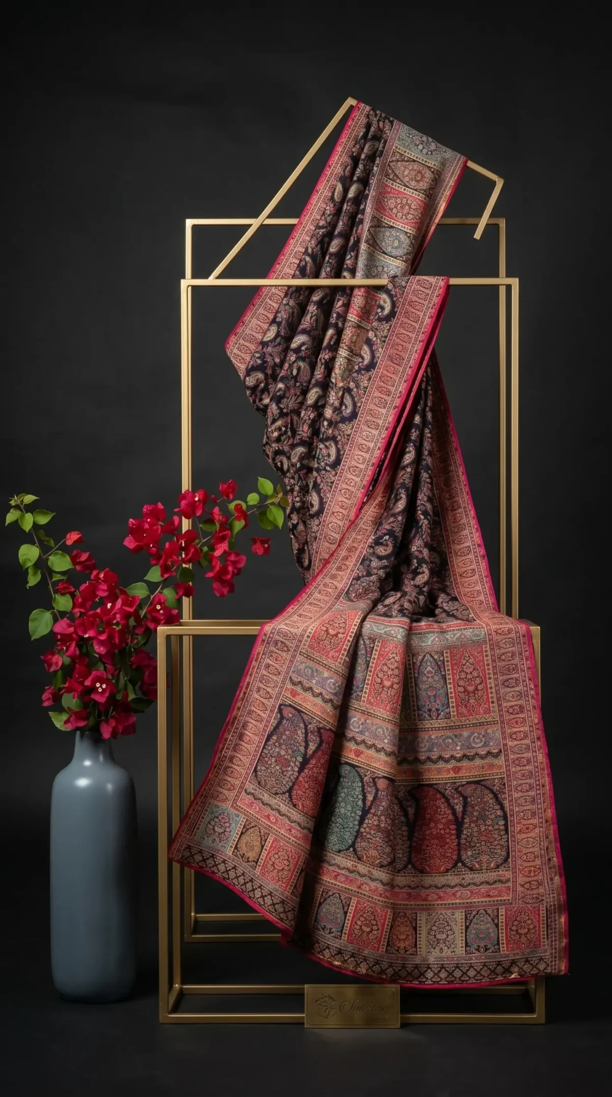 Luxury Kashmiri Kani Silk Saree