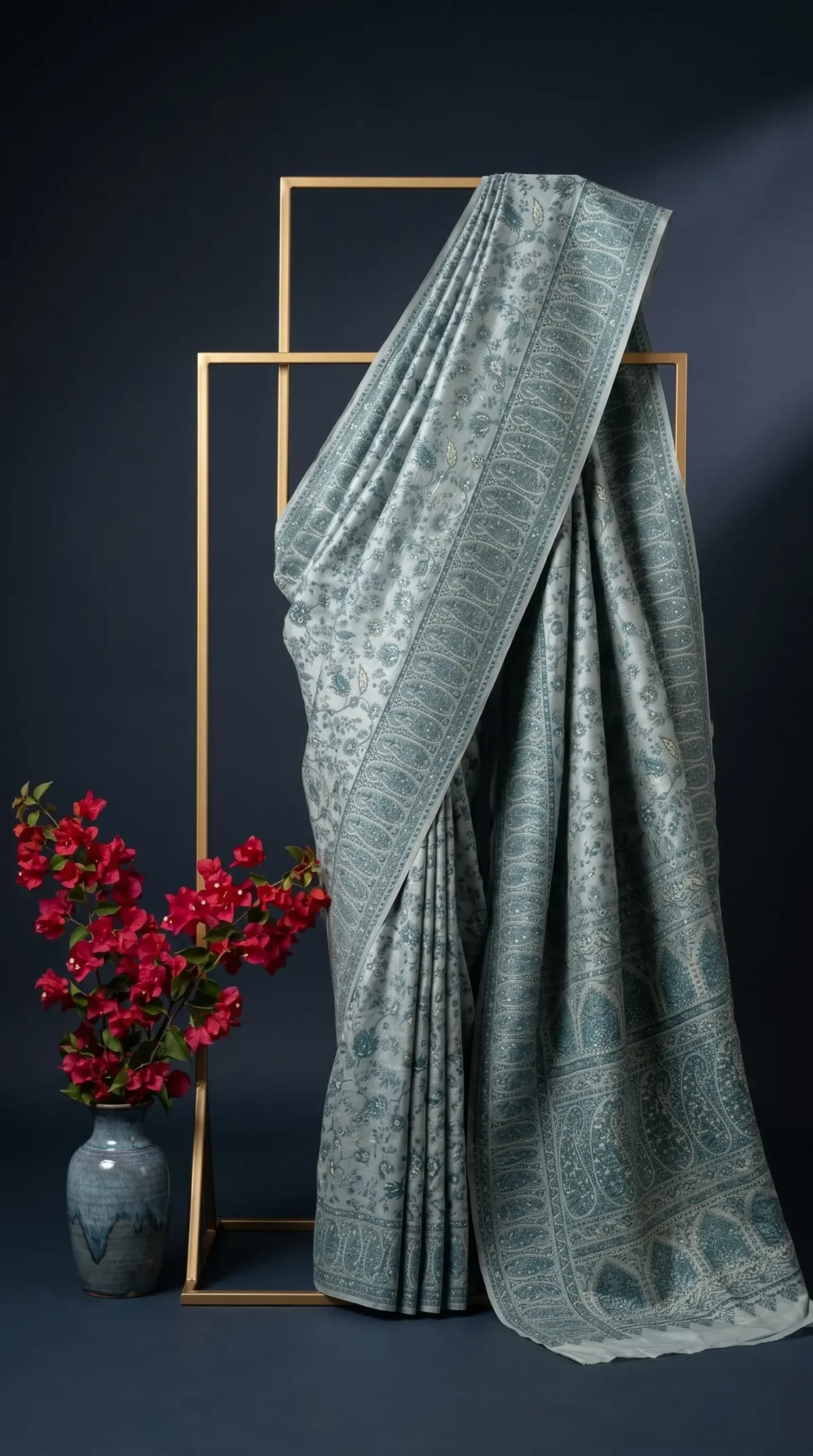 Luxury Kashmiri Kani Silk Saree