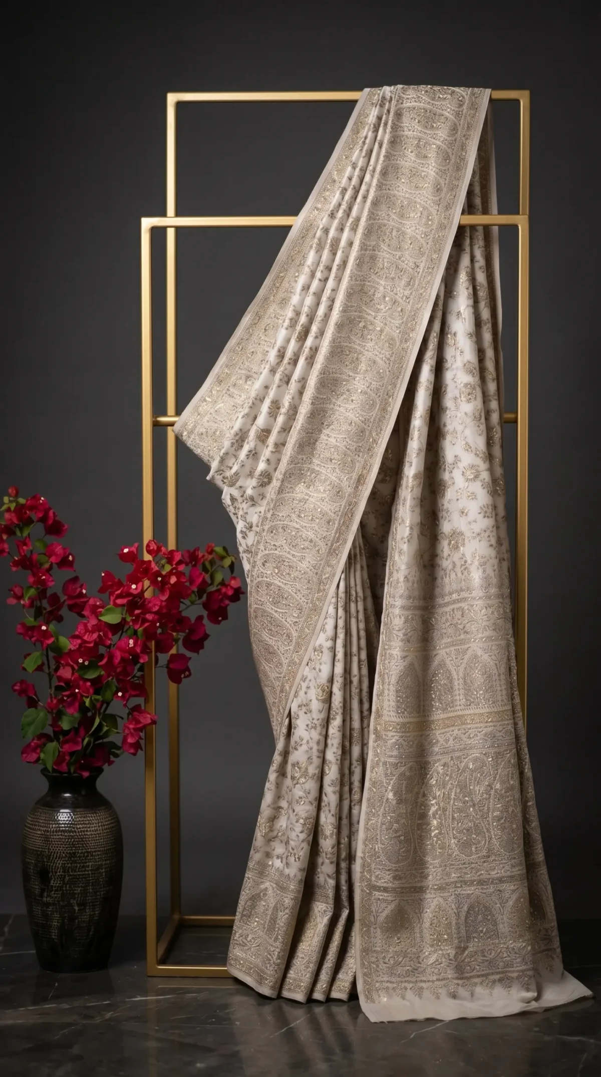 Luxury Kashmiri Kani Silk Saree
