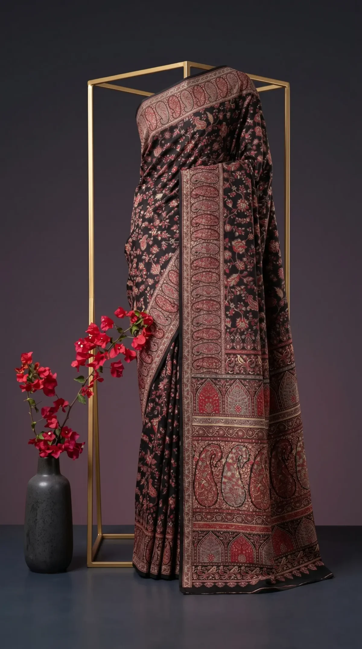 Luxury Kashmiri Kani Silk Saree