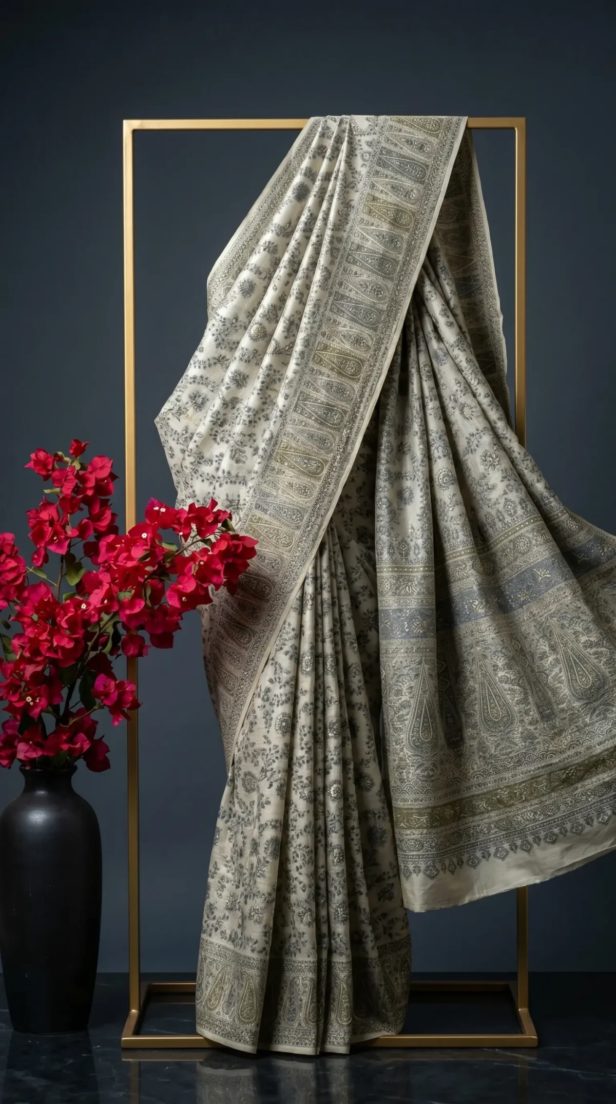 Luxury Kashmiri Kani Silk Saree