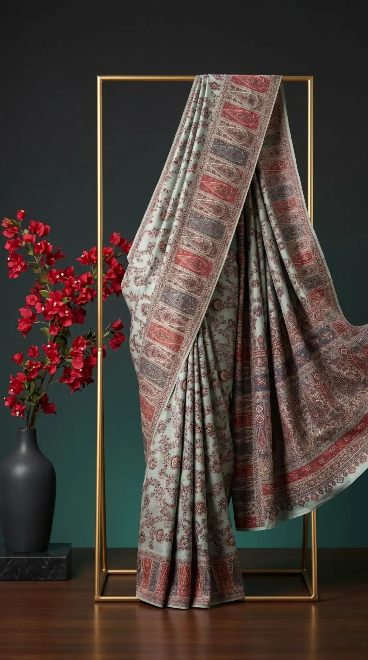 Luxury Kashmiri Kani Silk Saree