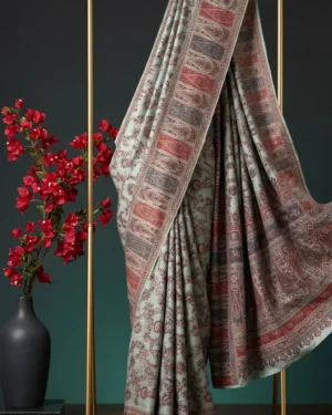 Luxury Kashmiri Kani Silk Saree