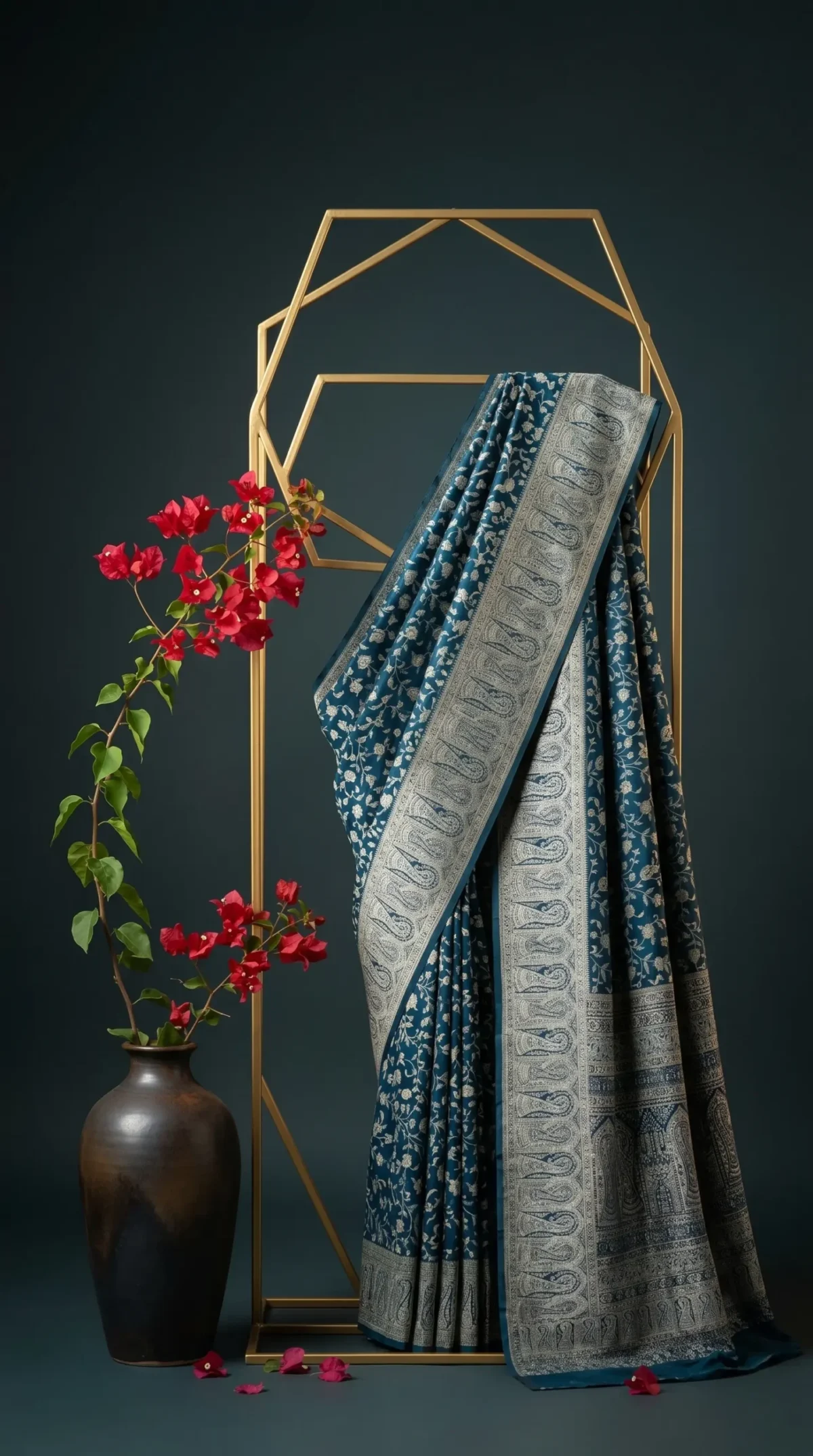 Luxury Kashmiri Kani Silk Saree