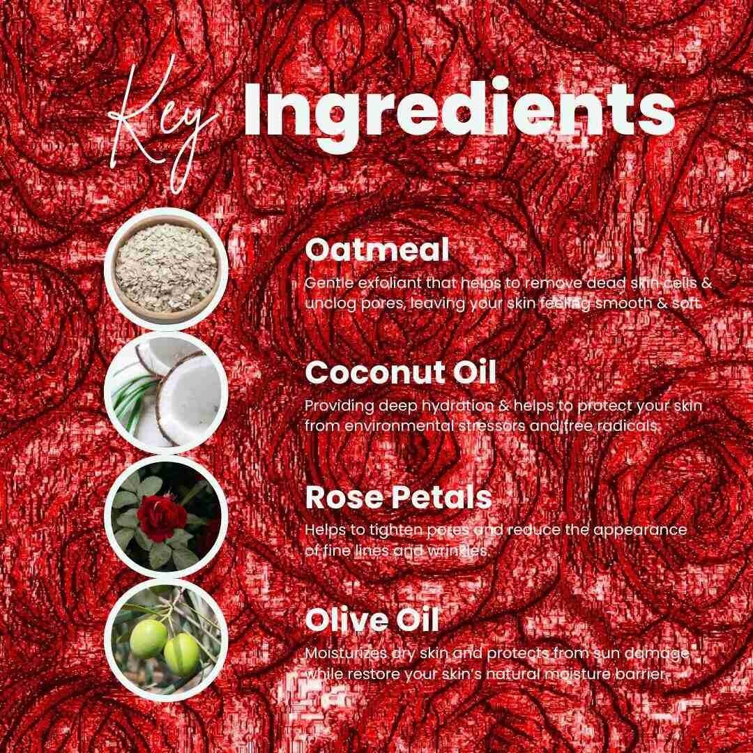 Rose & Oatmeal Face Scrub 30g