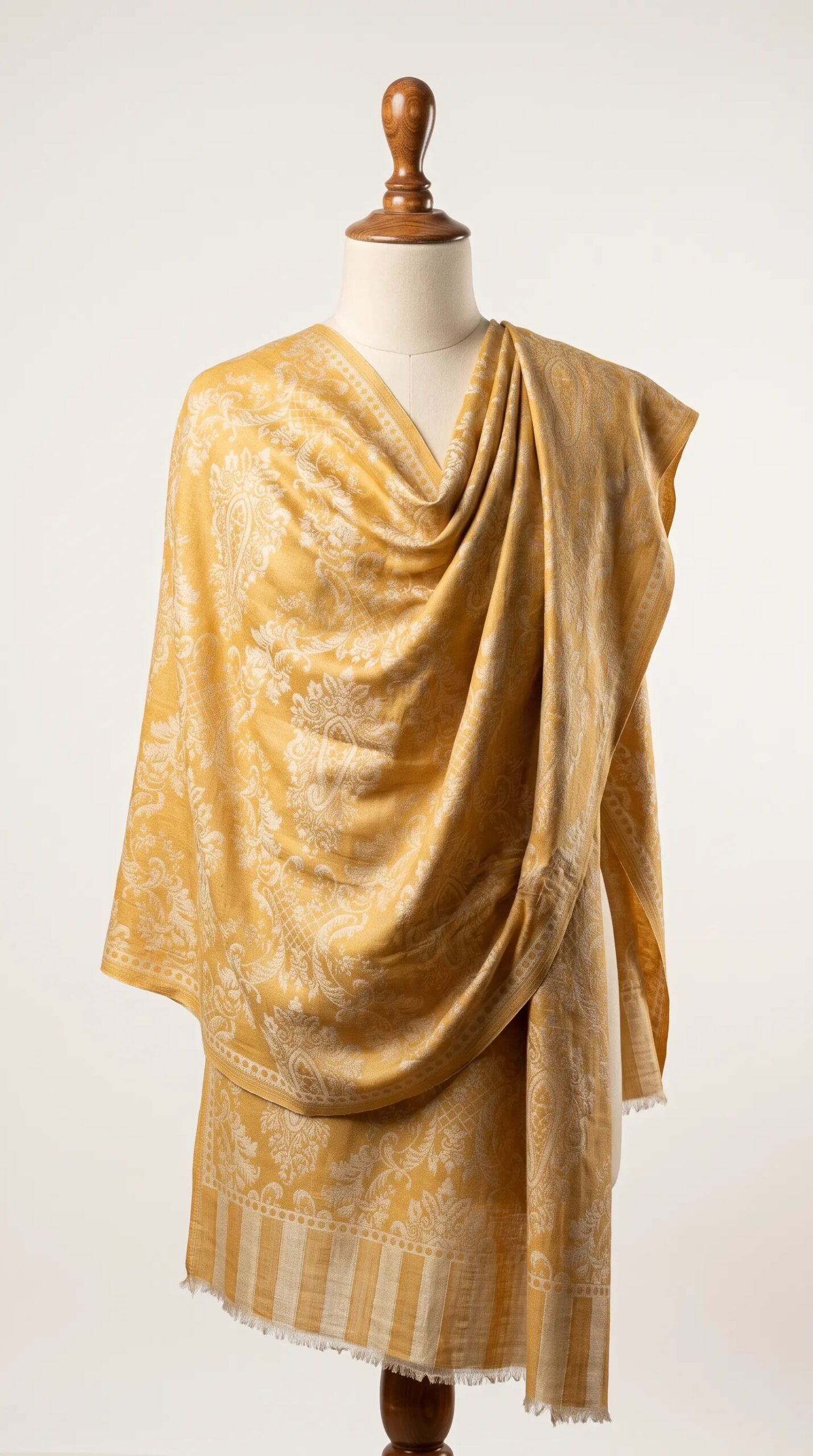 Reversible Metallic Weave Shawl