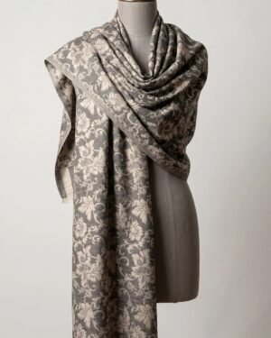 Reversible Metallic Weave Shawl