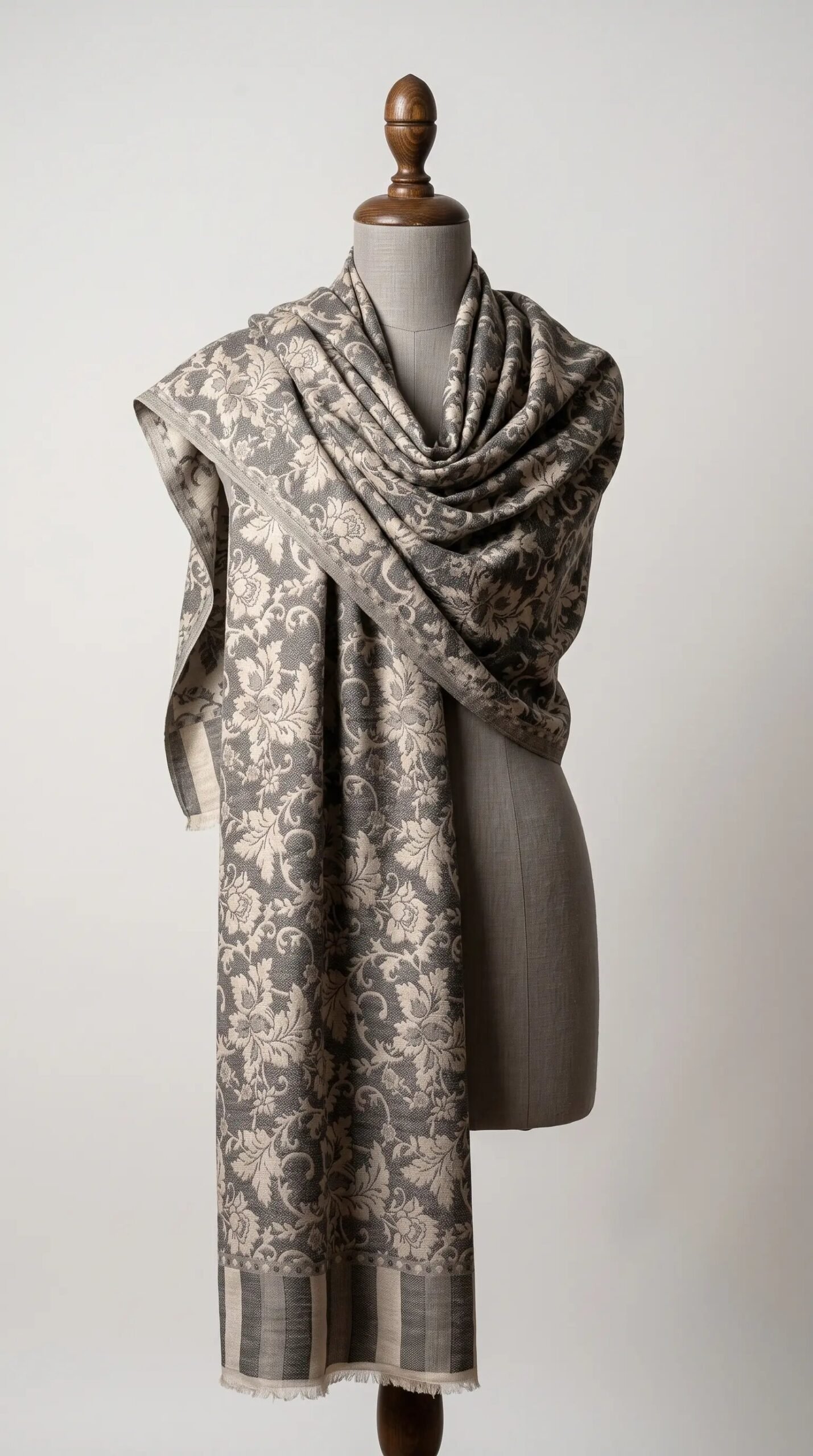 Reversible Metallic Weave Shawl