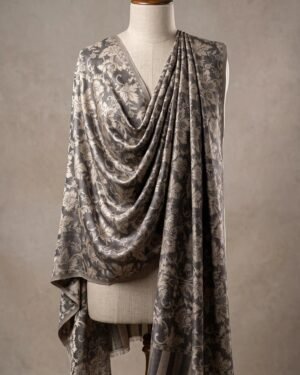 Reversible Metallic Weave Shawl